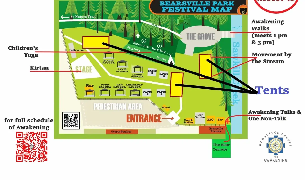Bearsville Park Festival Map